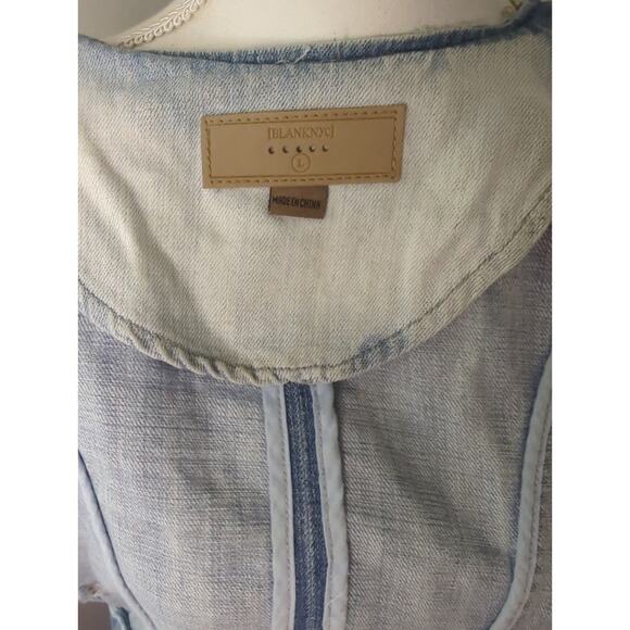 Blank NYC denim 90s style light wash part time lover jacket lg - Picture 8 of 9